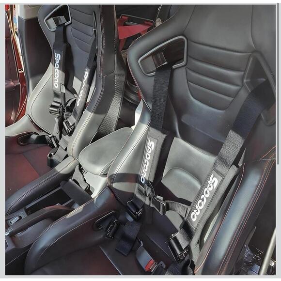 Spocoro 4 Point Racing Harness with Ultra Soft Heavy-Duty Shoulder Pads New ShD - Picture 2 of 5